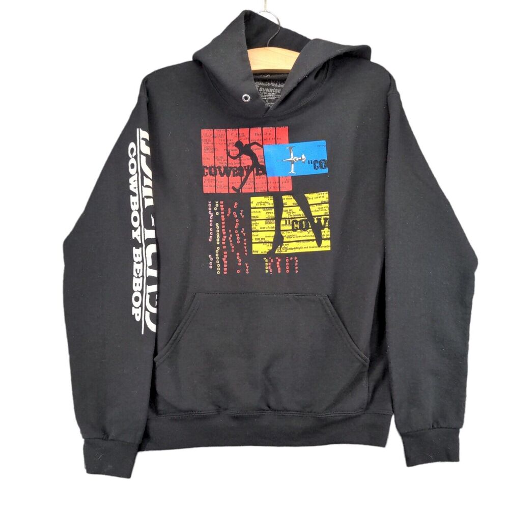 Funimation Sunrise Cowboy Bebop Hoodie Size Small Black Graphic TANK! Anime
